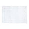 Saro Lifestyle Classic Hemstitch with Embroidered Border Placemat (Set of 12), White, 14"x20" - 2 of 3