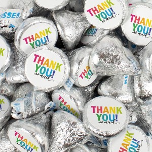 Hershey's Kisses Thank You Candy Employee Appreciation Chocolate - Colorful Thank You - 1 of 1