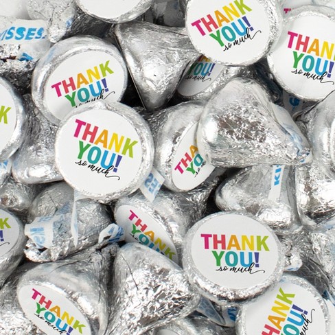 Hershey's Kisses Thank You Candy Employee Appreciation Chocolate - Colorful Thank You - image 1 of 1