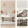 Vintage Round Coffee Table with Drawer - Wooden Accent Center Table with Storage for Living Room - 3 of 4