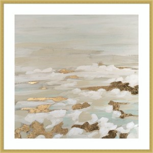 Amanti Art Gilded Surf I by June Erica Vess Wood Framed Wall Art Print - 1 of 4
