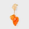 Linear Petal Earrings - A New Day™ - 3 of 3