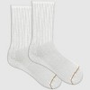 All Pro Women's 6pk Crew Cotton Socks - White 4-10: Arch Support, Cushioned Sole, Moisture Wicking - 3 of 4
