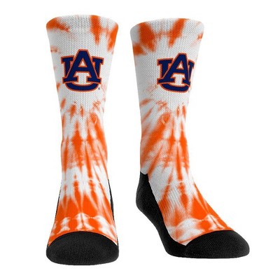 NCAA Auburn Tigers Adult Tie Dye Socks - L/XL