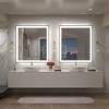 Apmir Super Bright Front & Back LED Lighted Anti-Fog Aluminum Alloy Framed Tempered Glass Bathroom/Vanity Mirror with ETL & 3-Year Warranty - 3 of 4