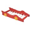Whisen Twin Size Race Car-Shaped Platform Bed with Wheels - 4 of 4