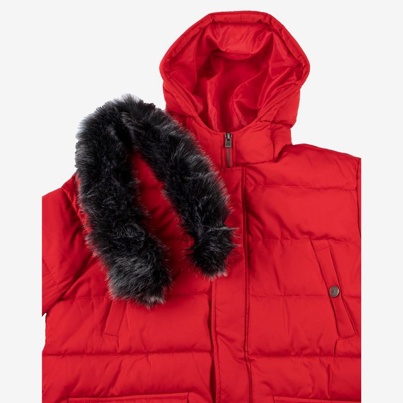 X RAY Men's Hooded Puffer Jacket Winter Parka Jacket Warm Ski Coat, 4 of 8