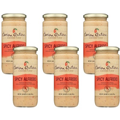 Cucina Antica Spicy Alfredo Sauce - Case of 6/16.9 oz