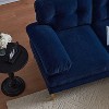 Mocamel 82.6" Modern Sectional Sofas Couches Velvet L-Shaped Couches for Living Room, Bedroom - 4 of 4