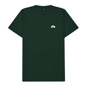 Dalix Rainbow (Glow in the Dark) Embroidered Relaxed Heavy Soft Cotton T Shirt Mens - 1 of 4