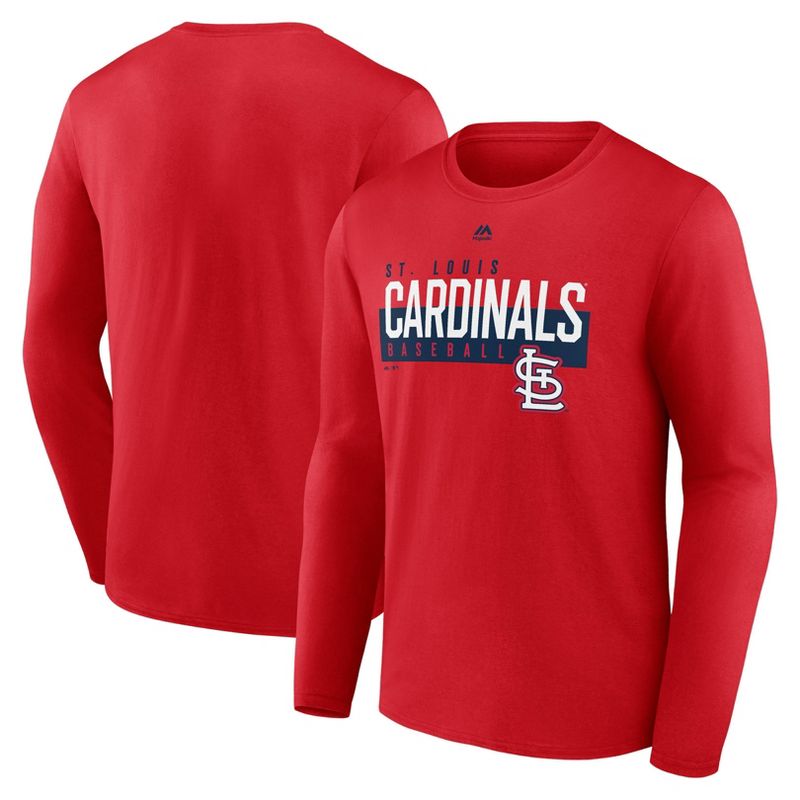 MLB St. Louis Cardinals Men&#39;s Long Sleeve Core T-Shirt, 1 of 4