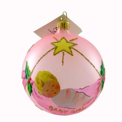 baby pink christmas ornaments