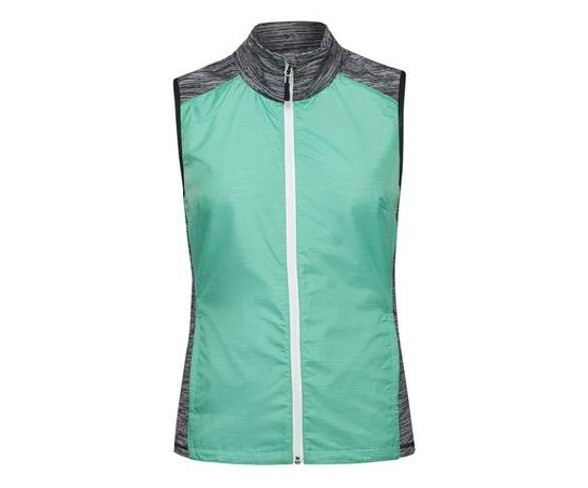 Women's Nivo Knit/Woven Vest Aqua Green Small