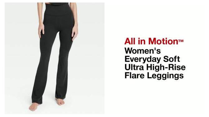 Women's Everyday Soft Ultra High-Rise Flare Leggings - All In Motion™, 2 of 8, play video