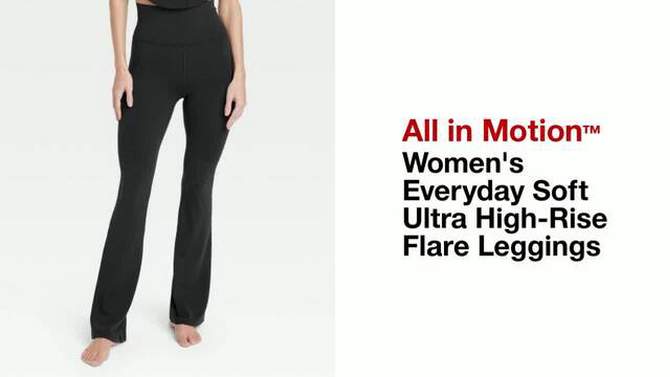 Women's Everyday Soft Ultra High-Rise Flare Leggings - All In Motion™, 2 of 10, play video