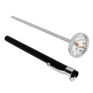 Escali Instant Read Dial Thermometer: Stainless Steel Food & Meat Thermometer, Reads Celsius & Fahrenheit, 0-220°F Range - 1 of 4