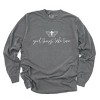 Simply Sage Market Good Things Take Time Butterfly Garment Dyed Long Sleeve - 2 of 4