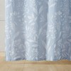72x72" Blue Floral Shower Curtain, Bathroom Shade Curtain - 3 of 4