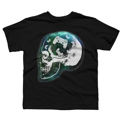 Boy's Design By Humans Gaming Is Always In My Skull Mind By COVI T-Shirt