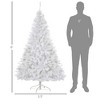 TopComfy Christmas Tree Stand 6FT Douglas Fir Tree with Realistic Branches for Holiday Decor, White, 40.3"*40.3"*70.8" - 3 of 4