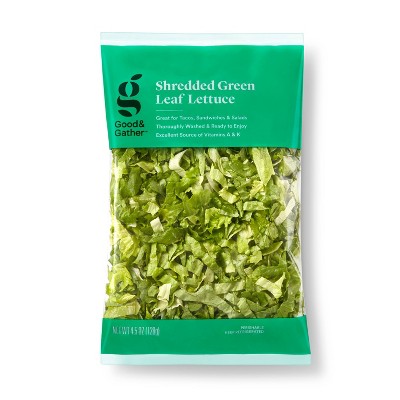 Shredded Green Leaf Lettuce - 4.5oz - Good & Gather™