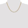 Black Bow Jewelry 4.75mm, 14k Yellow Gold, Hollow Figaro Chain Necklace - 2 of 4
