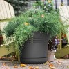 Bloem Saturn Round Resin Planter Pot Indoor and Outdoor Gardening - 2 of 4