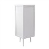 22.25'' Corner Storage Cabinet, Floor Corner Cabinet with Tempered Glass Door & Shelves, Freestanding Corner Table - 2 of 4