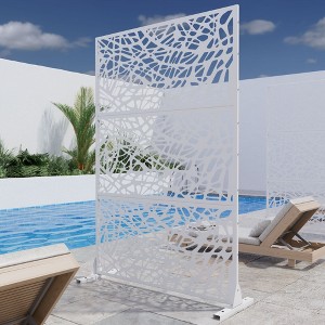 Wooakway 72"H 47"W Outdoor Metal Garden Trellis Privacy Screen Lattice Panel Indoor Room Divider - 1 of 4