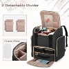 Makeup Backpack with 3 Removable Cases and 1 Makeup Brush Bag, Large Makeup Bag Cosmetic Bag with Multiple Storage Sections - 2 of 4
