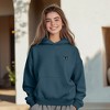 Dalix Butterfly Embroidery Relaxed Hoodie Soft Fleece Sweatshirt Fit Lounge Womens - 4 of 4
