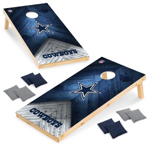 NFL Dallas Cowboys 2'x4' Wood Cornhole Set - 1 of 4