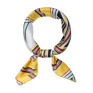 INSPIRE CHIC Women's Stripe Print Wrap Scarves Head Scarf Kerchief Neckerchief 1 Pc - 1 of 4