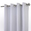 Thermaplus Ventura Blackout Grommet Curtain Panel Pair Frame Your Windows with Subtle Slub Textured Motif Each 78" x 84" White - image 3 of 4