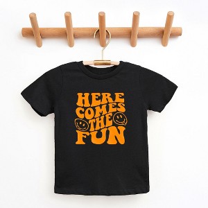The Juniper Shop Here Comes The Fun Puff Print Toddler Short Sleeve Tee - 1 of 3