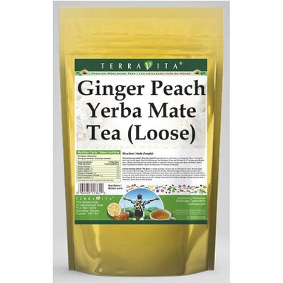 TerraVita Ginger Peach Yerba Mate Tea (Loose) (8 oz, ZIN: 552008, 1-Pack)