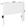 AFI Furnishings AFI Canyon Solid Wood Rustic Farmhouse Headboard Full in White - 4 of 4