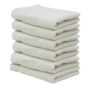Splash Ultra-Soft Zero Twist 100% Ring Spun Cotton Reversible Hand Towel Set – Breathable, Lightweight, Highly Absorbent for a Stylish Bathroom Towels - 1 of 4