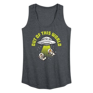 Women's - Disney - Ufo Out Of This World Graphic Racerback Tank - 1 of 4