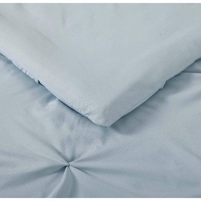 Twin XL Light Blue Microfiber Down Alternative Comforter Set