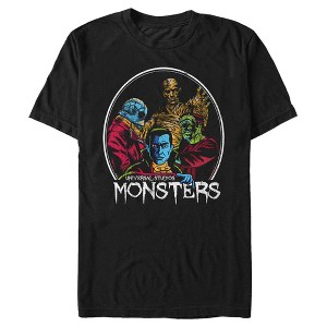 Men's Universal Monsters In Circle Frame T-Shirt - 1 of 4