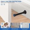 Attop 12 Pack 3 1/4 Inch Flexible Heavy Duty Spring Door Stops (Black) ¨C Wall/Door Protection, Kid-Safe, Easy Install for Home - 4 of 4