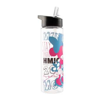 Disney Classic Minnie Mouse Head WIth Bow 24 Oz Single Wall Plastic Water  Bottle