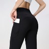 BABYYER Women's Everyday, High-Rise Pocketed Crossover Leggings, Soft Athletic Casual Yoga Pants - 4 of 4