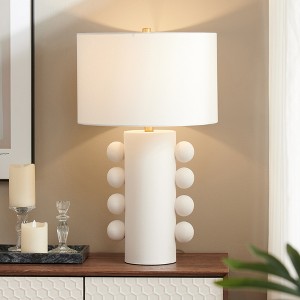 Hudson and Canal Tall Ceramic Table Lamp with Fabric Shade - 1 of 4