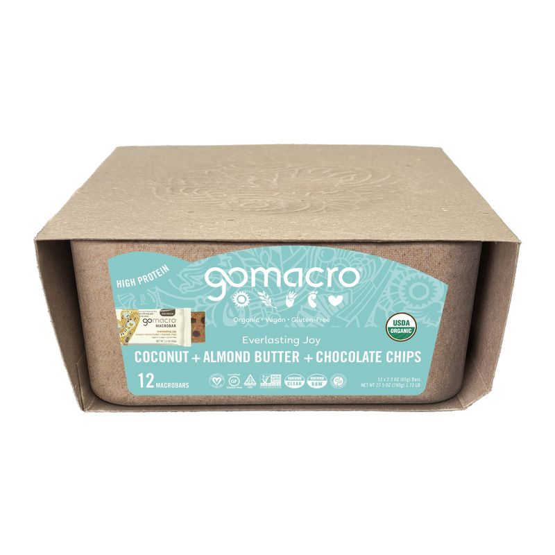 GoMacro Coconut + Almond Butter + Chocolate Chips MacroBar - 2.3oz, 4 of 8
