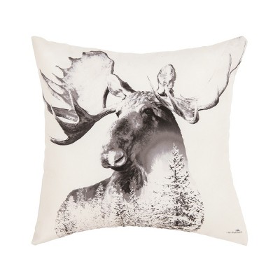 C&F Home Moose Forest Indoor and Outdoor Throw Pillow