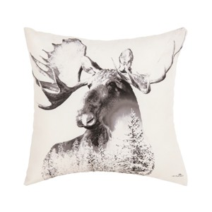 C&F Home Moose Forest Indoor and Outdoor Throw Pillow - 1 of 4