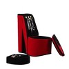 CAVINAS 9" Tall Display Jewelry Box with Hooks High Heel Shoe Design Jewelry Armoire Organizer - 3 of 4