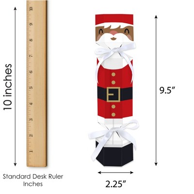 Jolly Santa Claus Red and Black DIY Cracker Boxes Set
